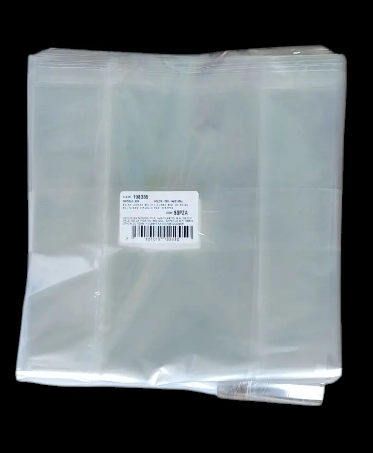 Bolsa Celofan 61.5X30+14.5cm c/50pzs 198335