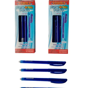 PLUMA ROLLER TIP 0.5MM C/10 PZS NEGRO PASCUA