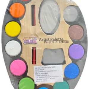SET DE ACUARELAS ALIAMEX 12 COLORES