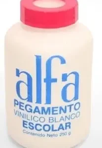 PEGAMENTO ESCOLAR ALFA DE 250GRS.