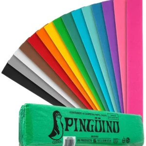 PAPEL CREPE PINGÜINO VERDE BANDERA C/10PZS