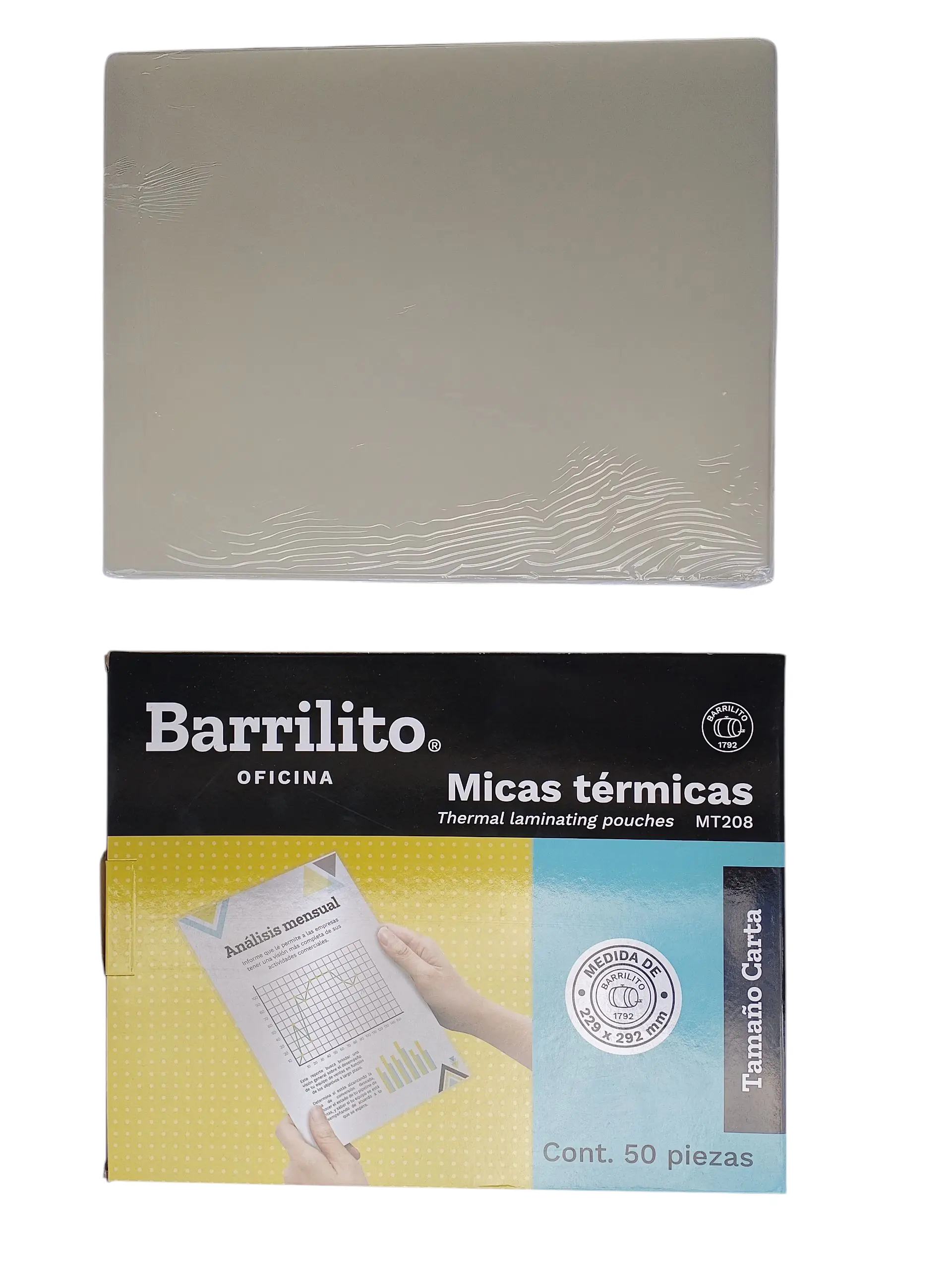 Micas Termicas T/Carta 229X292mm 50pzs Barrilito